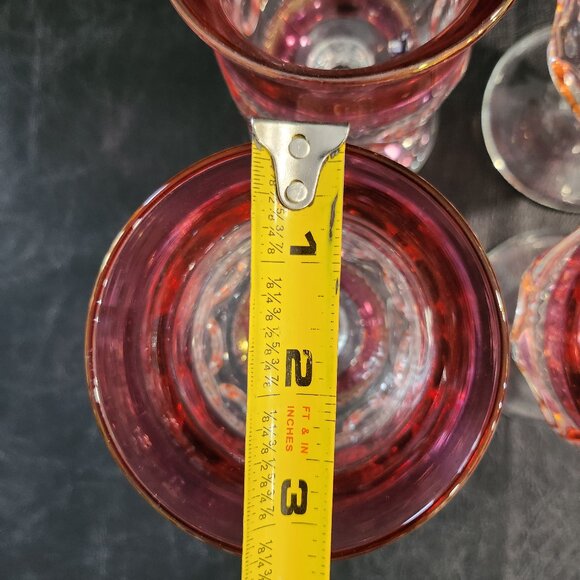 Set of 4 Vintage Tiffin Franciscan King's Crown-Flash Water Goblets - Picture 5 of 10